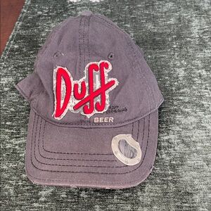 Duff Beer Logo Baseball Cap - Charcoal Grey, Universal Studios
